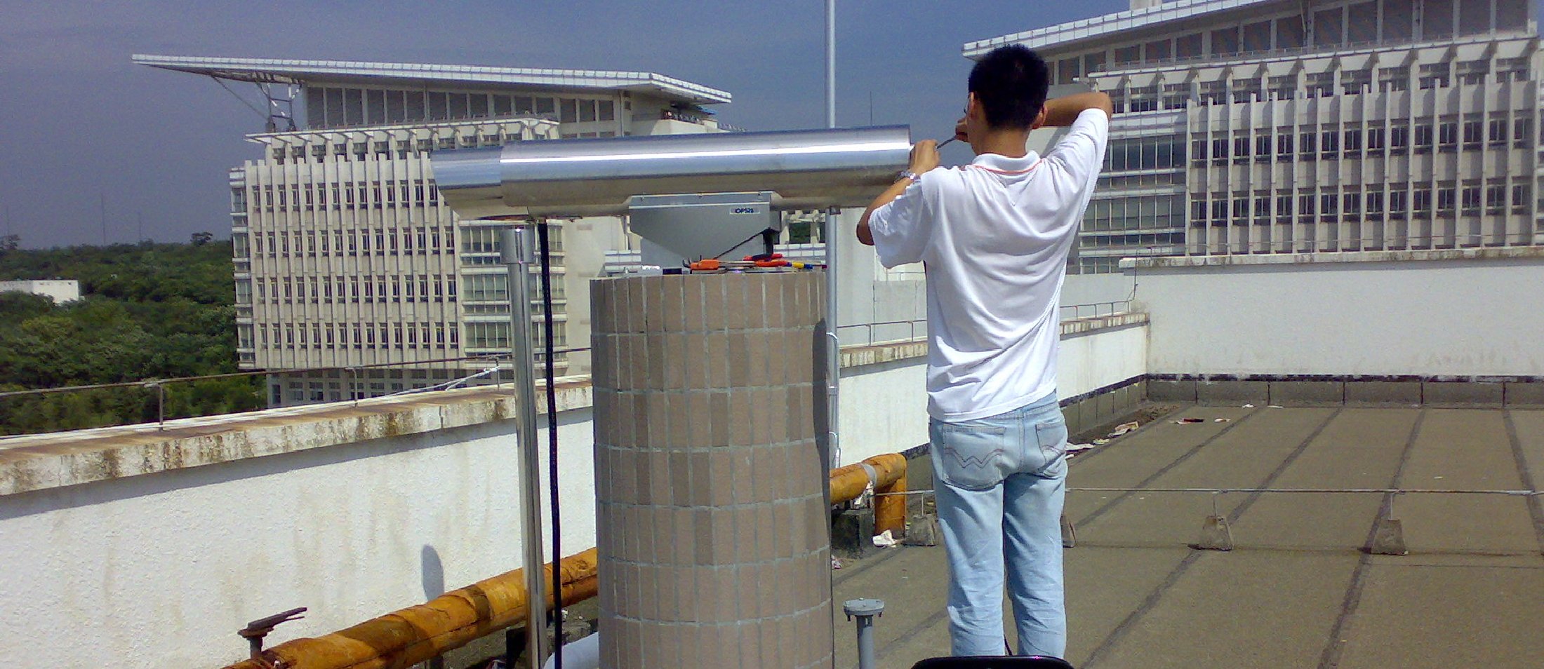 長光程臭氧分析系統現場安裝圖